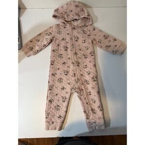 carter's organic little planet floral outfit quilted one-piece 12 month nwot